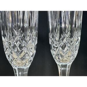 Set/4 Noritake Rockford Wedding Champagne Flute FULL LEAD‎ CRYSTAL New Open Box
